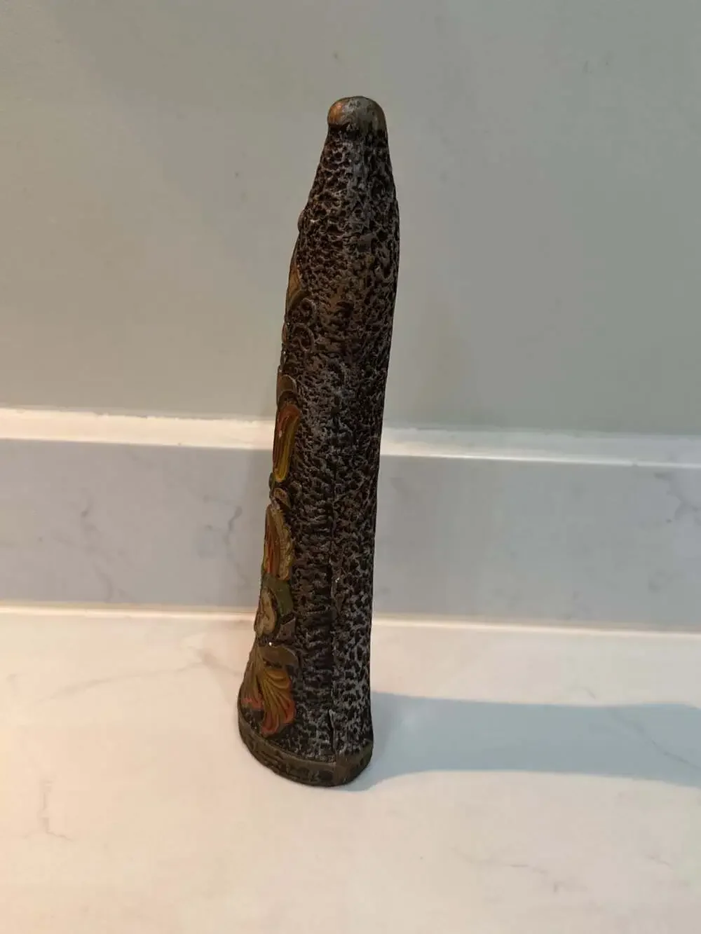Vintage Floral Hand-Painted Ceramic Bud Vase Made in Japan